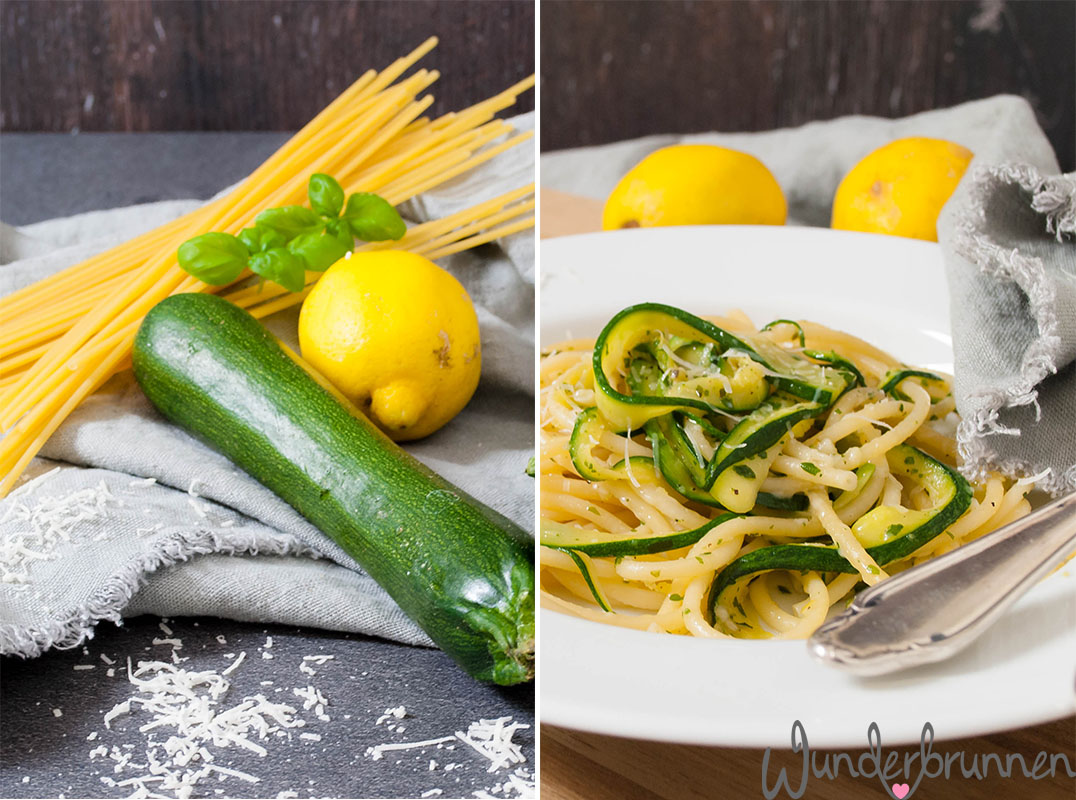 Zucchini-Nudeln - Wunderbrunnen - Foodblog - Fotografie