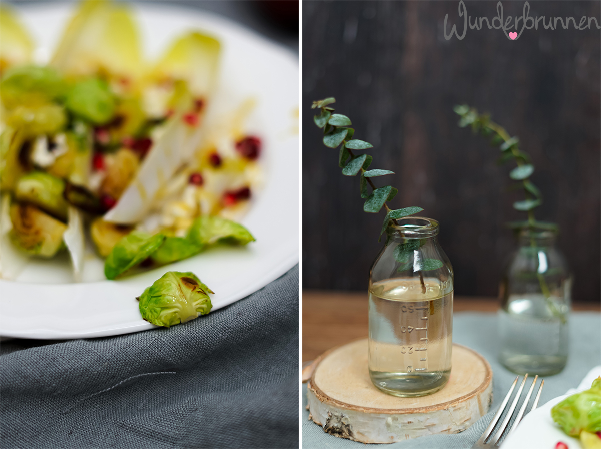 Winterlicher Salat mit Chicorée und Rosenkohl - Wunderbrunnen - Foodblog - Fotografie