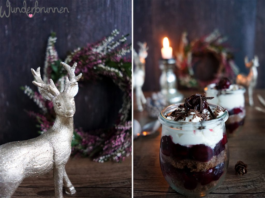 Schwarzwälder Kirschtorte - als Dessert im Glas! - Wunderbrunnen