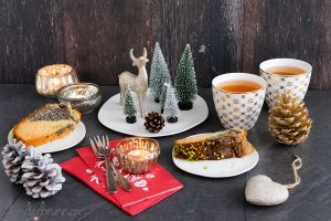 Mohn-Guglhupf und Weihnachtsgeschirr von ediths - Wunderbrunnen - Foodblog - Fotografie