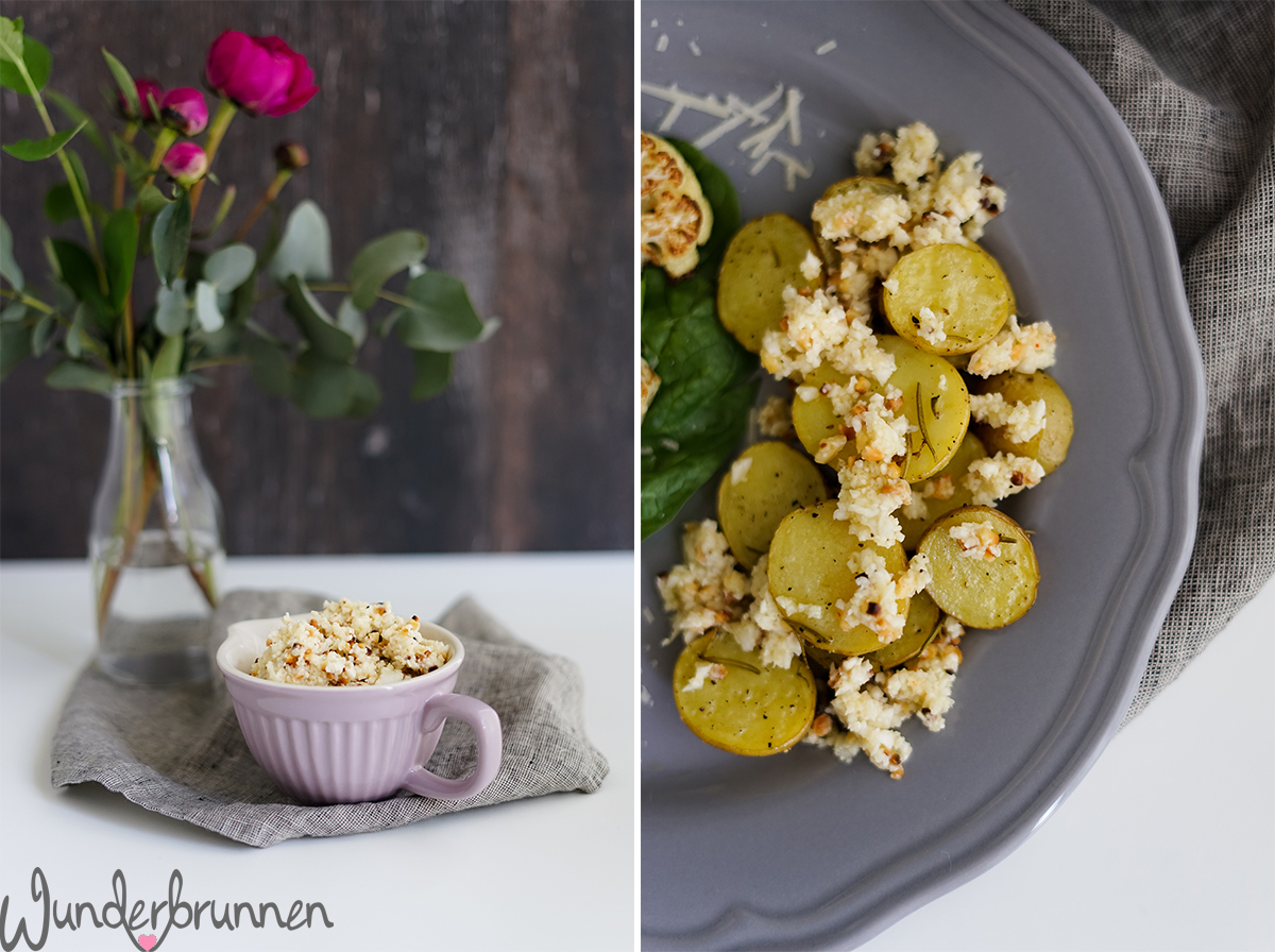 Blumenkohlsteak mit Blumenkohlpesto - Wunderbrunnen - Foodblog - Fotografie